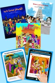 hindu culture educational books for kids ( set of 5 ) free shipping
